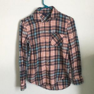 Blue flannel button up from Aeropostale